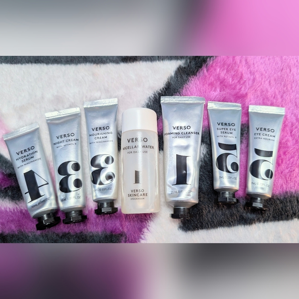 NEW Verso Travel 🧳 Size 7 Piece Skincare